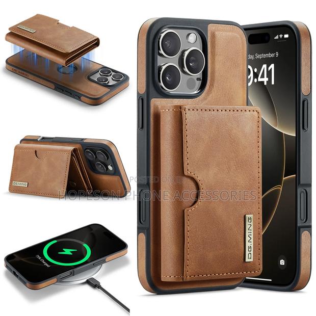 iPhone Magsafe Leather Cases With Detachable Magnetic Wallet · Photo 1