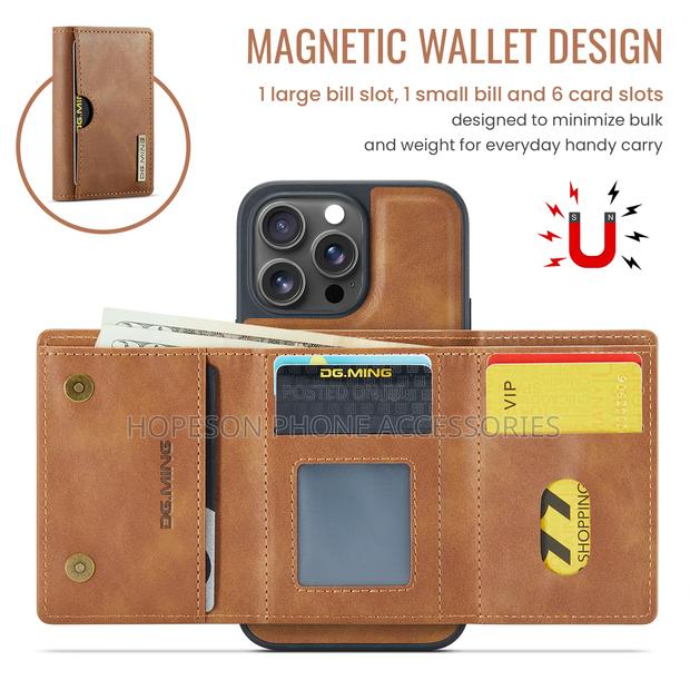 iPhone Magsafe Leather Cases With Detachable Magnetic Wallet · Photo 4