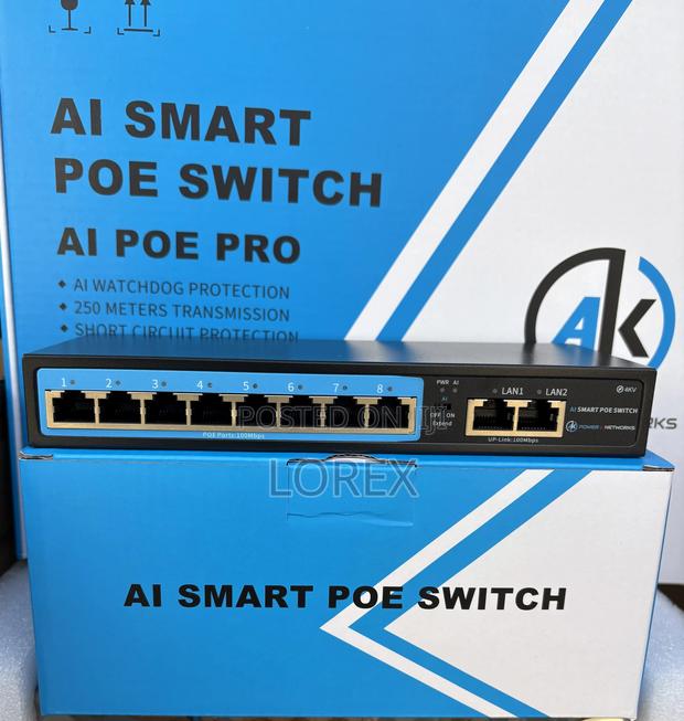 Ak 8ports Poe Switch With 2uplinks · Photo 1