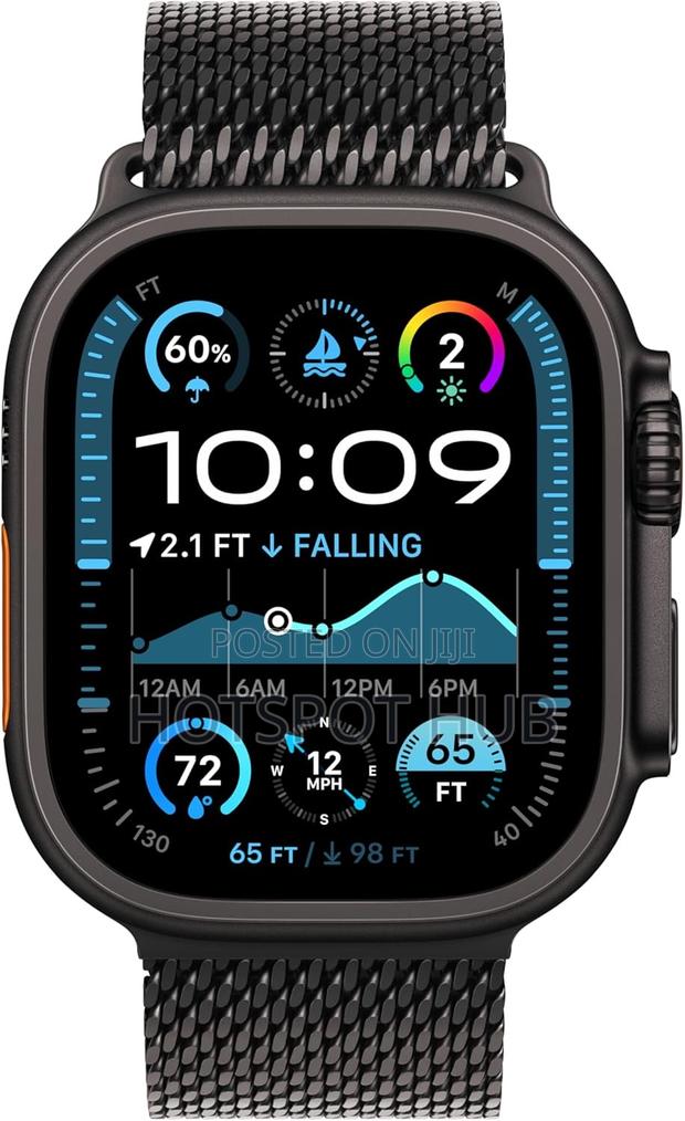 Apple Watch Ultra 2 Titanium Case With Black Milanese Loop · Photo 2