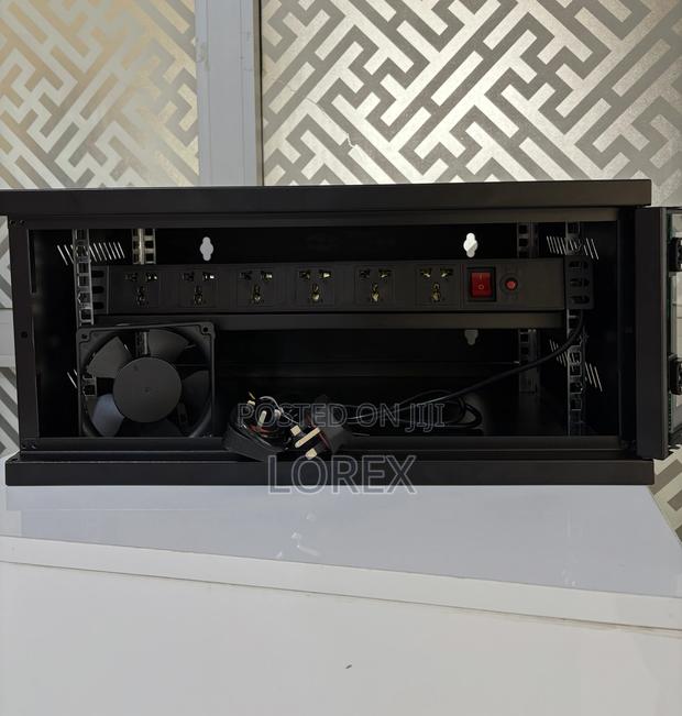 4u Cabinet Rack With Fan And Pdu 6way 520x400x240 · Photo 2
