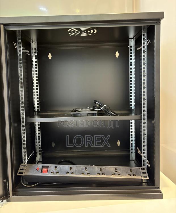 12u Rack Cabinet With Pdu and Fan 520x400x600 · Photo 2