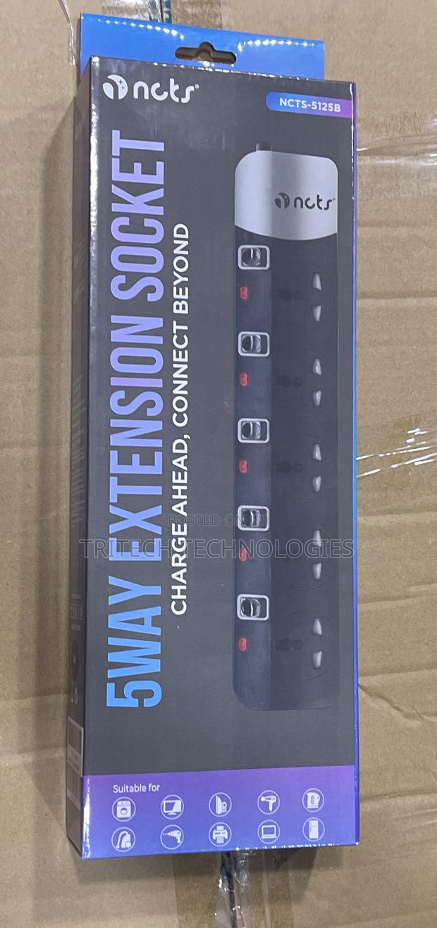 Extension Board Socket 5way With Surge Protector NCTS Origin · Photo 1