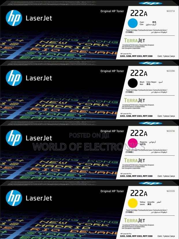 Hp Original Toner Cyan, Yellow, Magenta (222a) · Photo 1