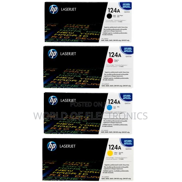 Hp Original 124a Cyan, Magenta, Yellow Toner Cartridge · Photo 1