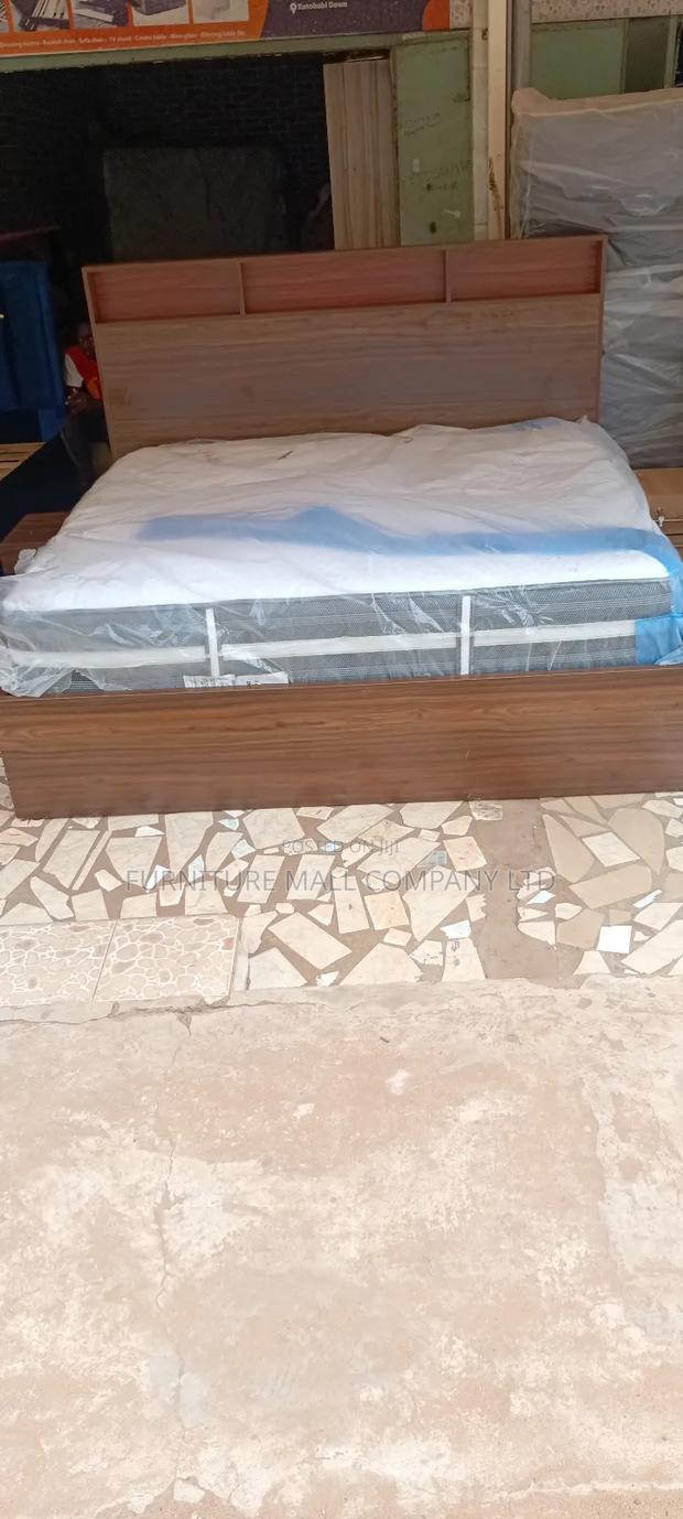 Solid Kings Frame With Mattress 😘💯😍. Free Delivery · Photo 1