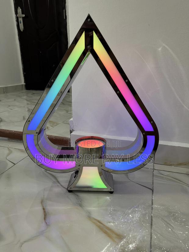 Ace Of Spade Led Bottle Glorifier 1in 1 Silver · Photo 1