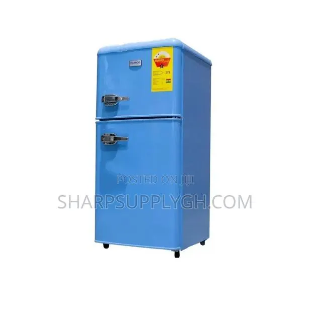 Nasco 86L New Retro Mini Two Door Refrigerator · Photo 1
