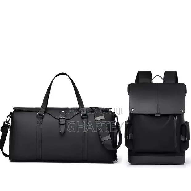 Premium 2-in-1 Travel Business Bag Set – Duffel Backpack · Photo 1