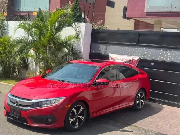 Honda Civic EX Sedan 2018 Red · Photo 1