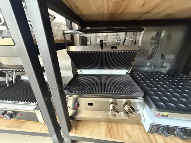 Commercial Single Panini Sandwich Toaster Gas · Photo 1