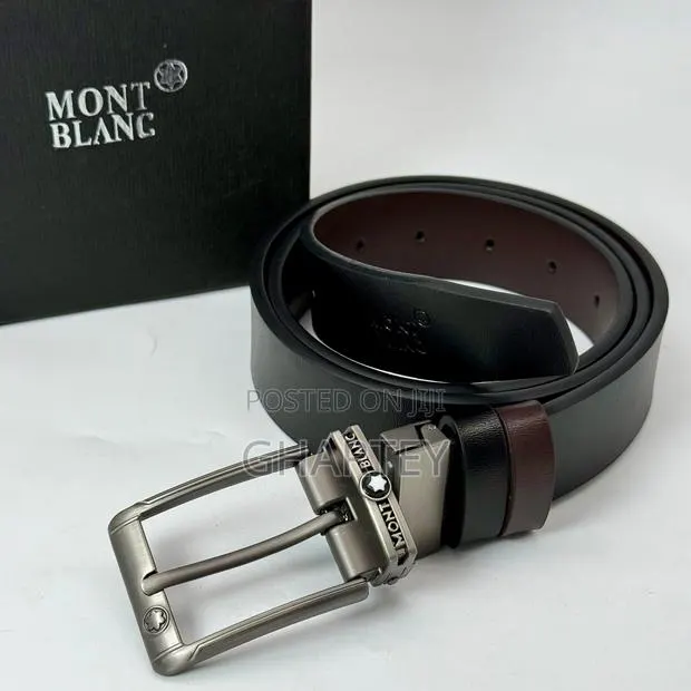 Leather Men’S Reversible Belts in Box · Photo 1