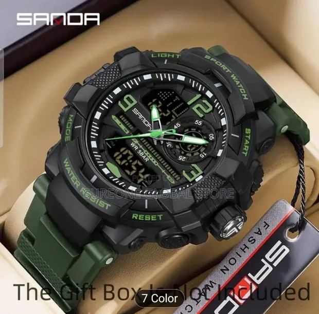 Sanda Men's Athletic Timepiece - Versatile With Led Screen, Date · Photo 1