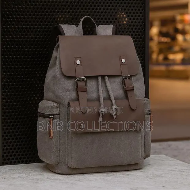 Quality Canvas Unisex Backpack Multi-pocket Work School Travel · Photo 1