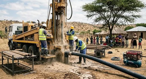 Community Borehole Drilling in Adum · Photo 1
