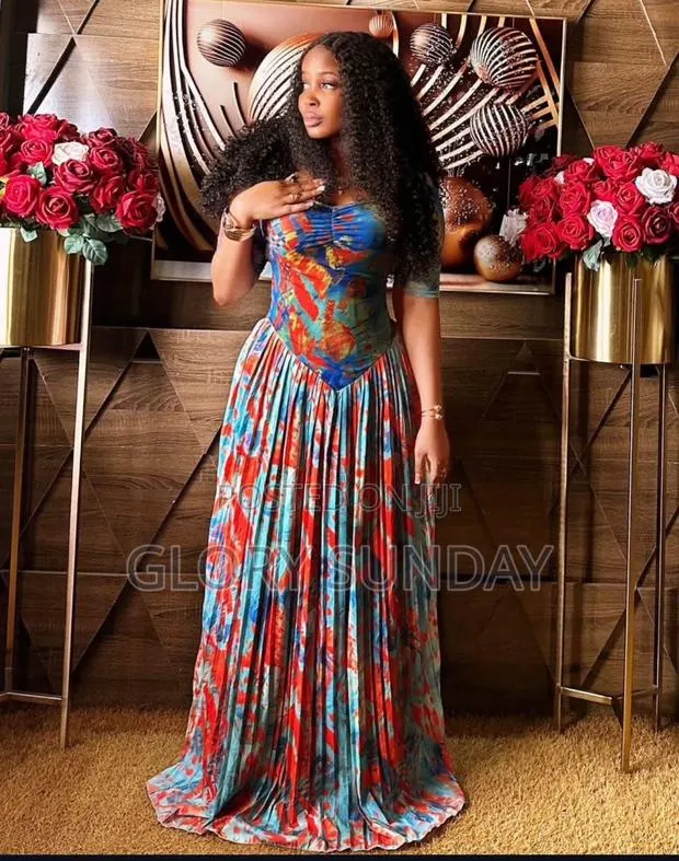 High Waisted Pleated Maxi Dress · Photo 1