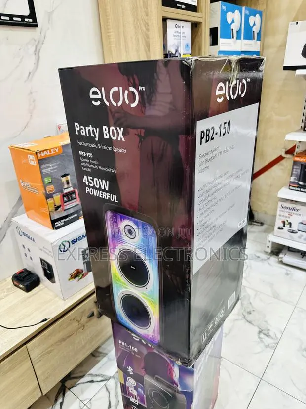 Authentic Sleek Black Wireless Eldo Pb1-100 Double 6,5" · Photo 1