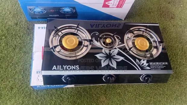 Ailyons 3 Burner Gas Cooker – Strong Flame, Easy Cooking · Photo 1
