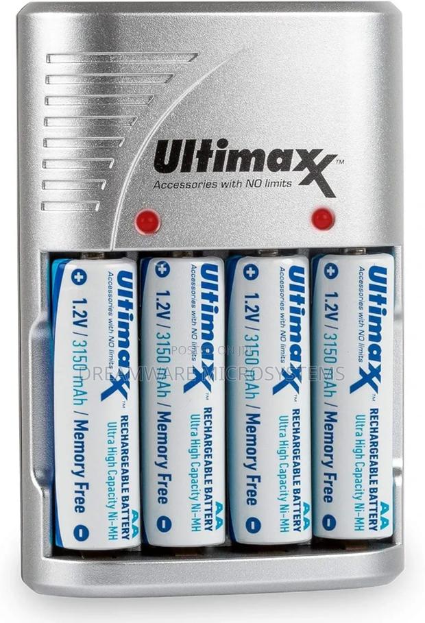Ultimaxx 4 Port Rapid Charger With4aa Long Lasting Batteries · Photo 4
