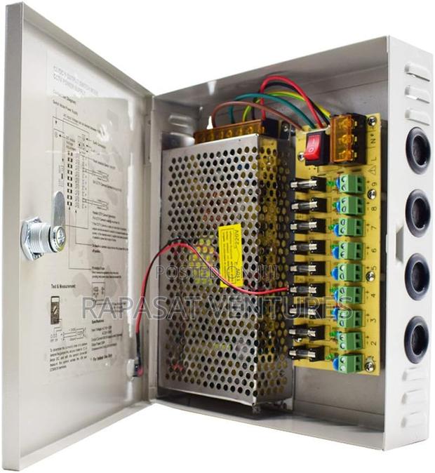 9 Channel CCTV Power Supply 12v 10a · Photo 1