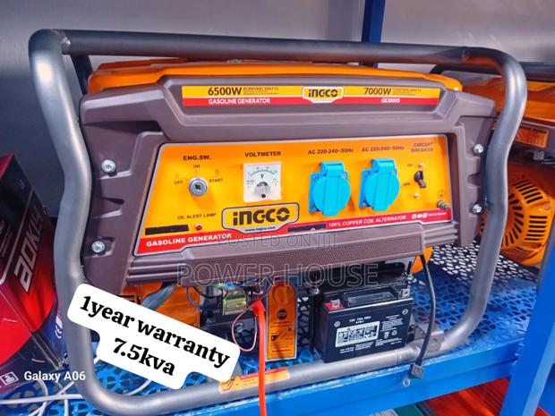 Aircool Caelum Ingco 7.5kva Petrol Generator 7.5kva 8500watt · Photo 1