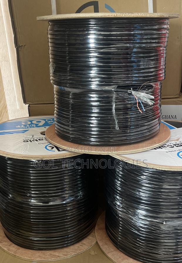 Cat6 Outdoor Cable 305m SFTP Ak Cable Cat6 Double Coated · Photo 1