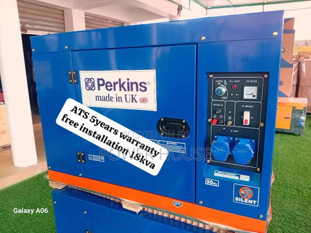 Aircool Perkins Diesel Generator Ats Controller Diesel 18kva · Photo 1