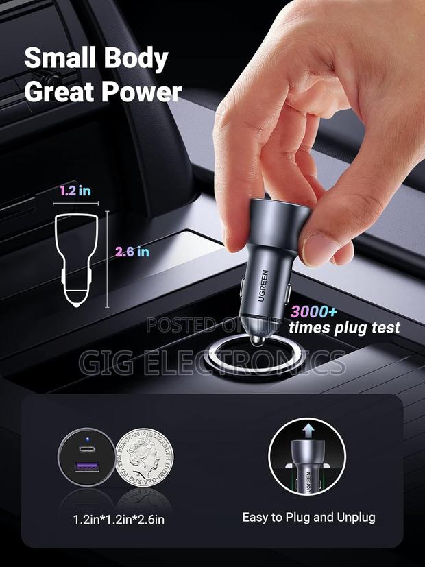Ugreen Fast Car Charger - Cd213 · Photo 3