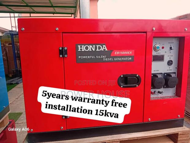 Aircool Silver Amp Honda Generator 16500watts 15kva 15kva · Photo 1