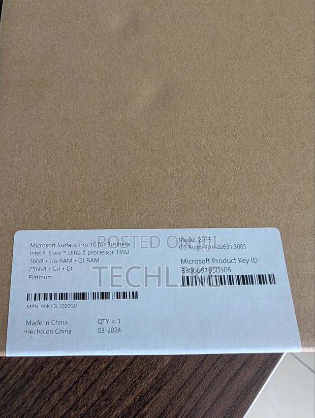 New Laptop Microsoft Surface Pro 10 16GB Intel Core Ultra 5 SSD 256GB · Photo 2