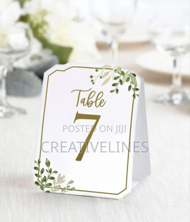 Event Table Numbers · Photo 1