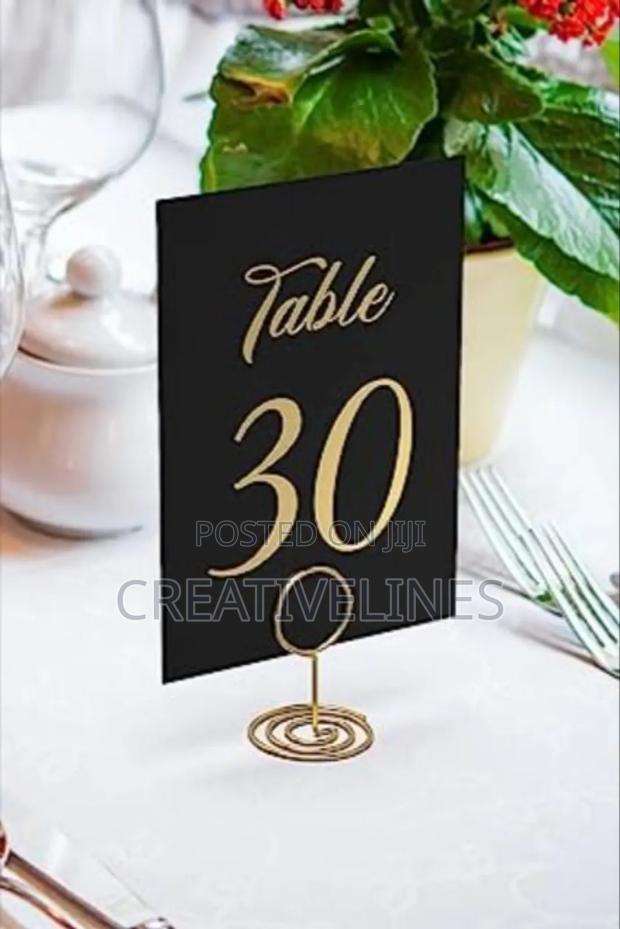 Event Table Numbers · Photo 5
