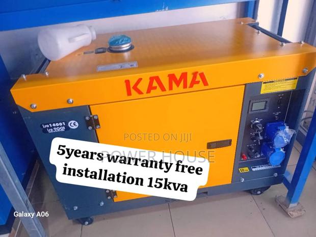 Electric Rerna Panel Kama Diesel Generator 15kva 16500watts · Photo 1