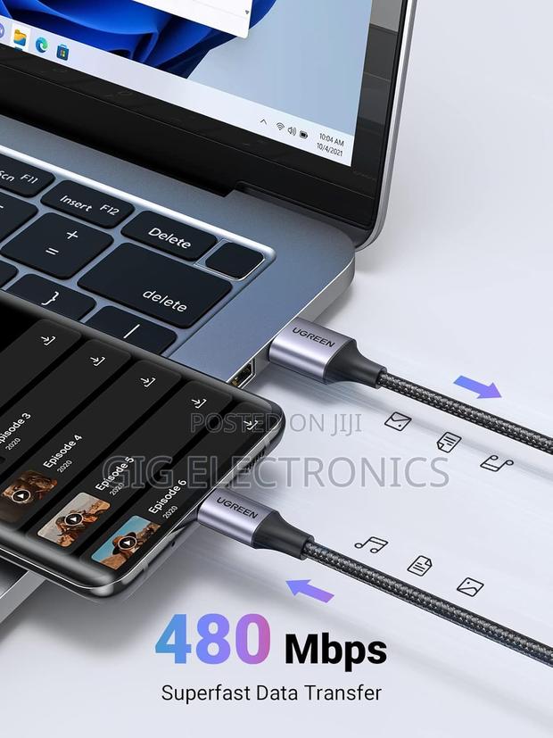 Ugreen 3a Fast Charge Usb a to C Cable Braided Usb C 1m · Photo 6