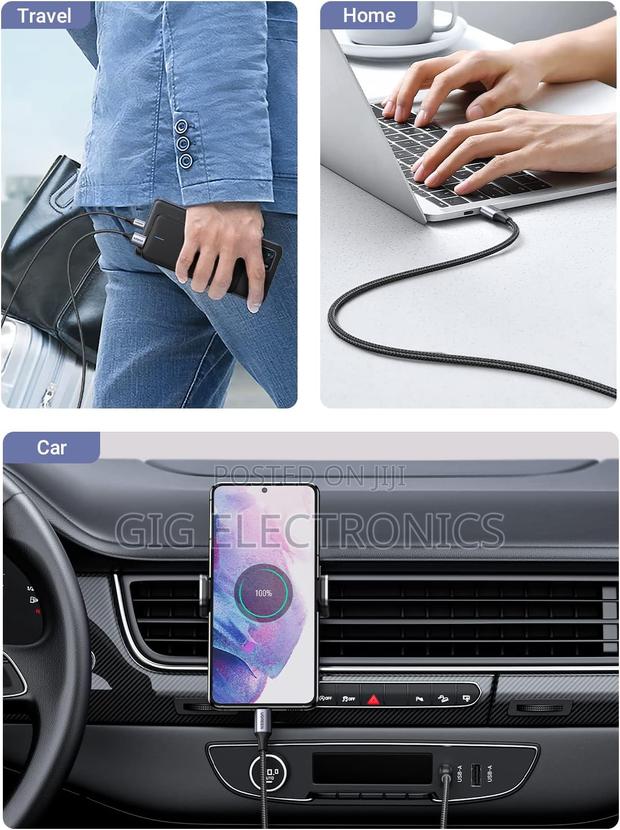 Ugreen 3a Fast Charge Usb a to C Cable Braided Usb C 1m · Photo 8