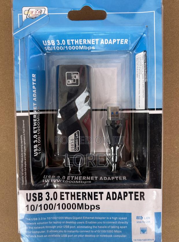 USB 3.0 to Lan Ethernet Adapter 10/100/1000mbps · Photo 1