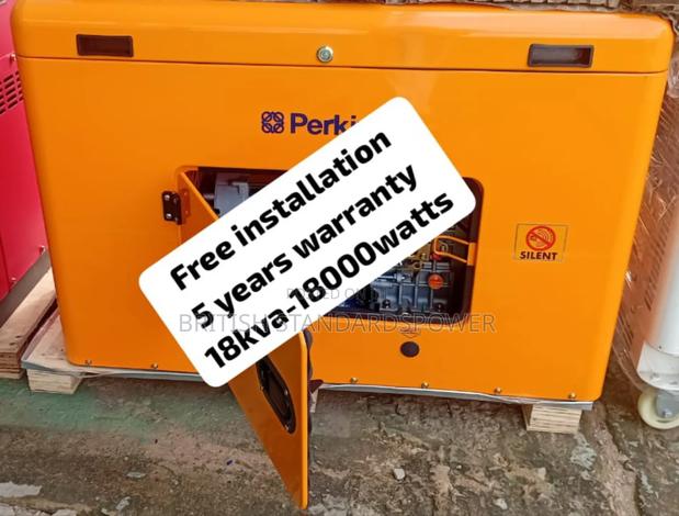 Local Power Generation 18kva Silent Perkins Generator · Photo 1