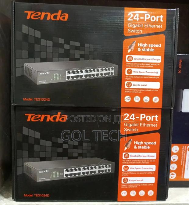 Tenda 24port Gigabit Ethernet Switch Teg1024d Rack Mount · Photo 2