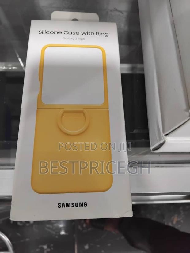 Samsung Galaxy Z Flip5 Silicone Phone Case With Ring · Photo 1