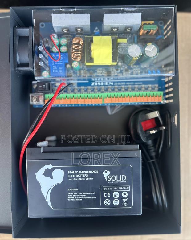 Power Supply CCTV 16ch/20a With 7ah Battery Power Backup · Photo 2