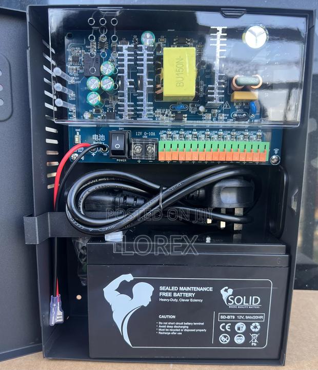 Power Supply 9ch/10a CCTV With Battery Back 9ah · Photo 2