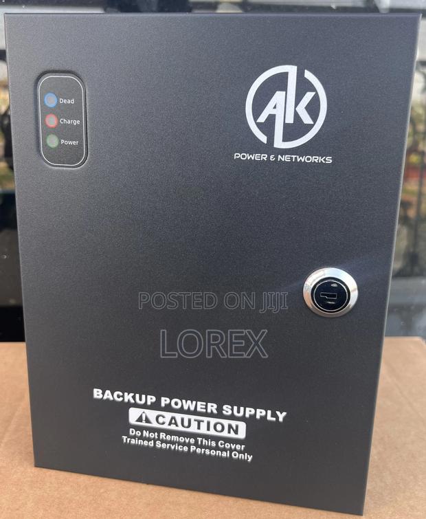 Power Supply 9ch/10a CCTV With Battery Back 9ah · Photo 1