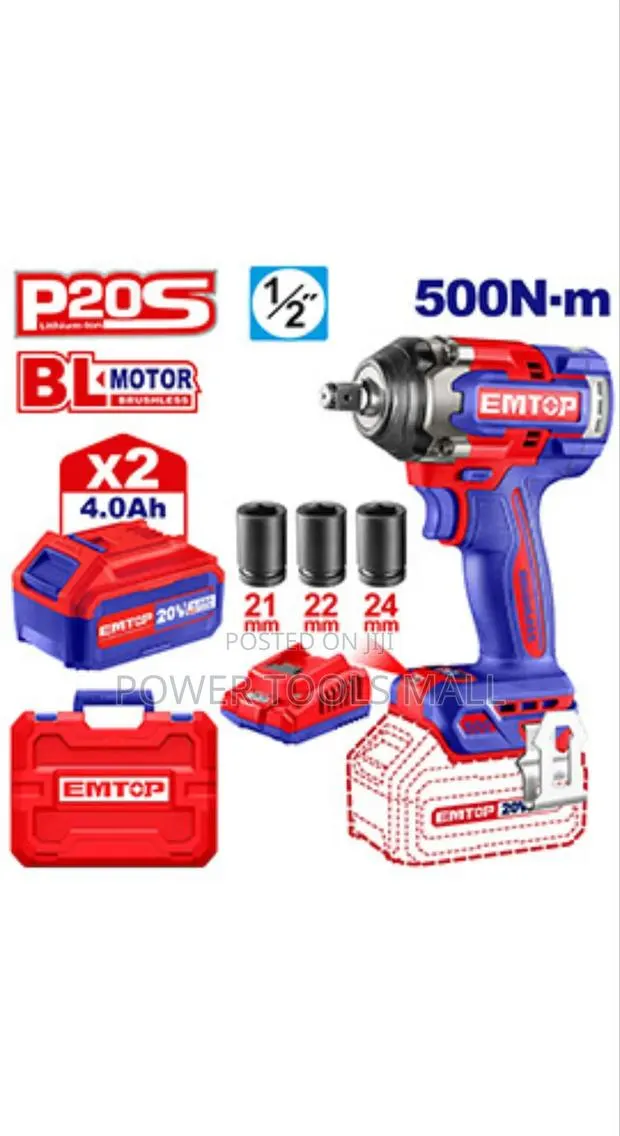 Cordless Impact Wrench Emtop · Photo 1