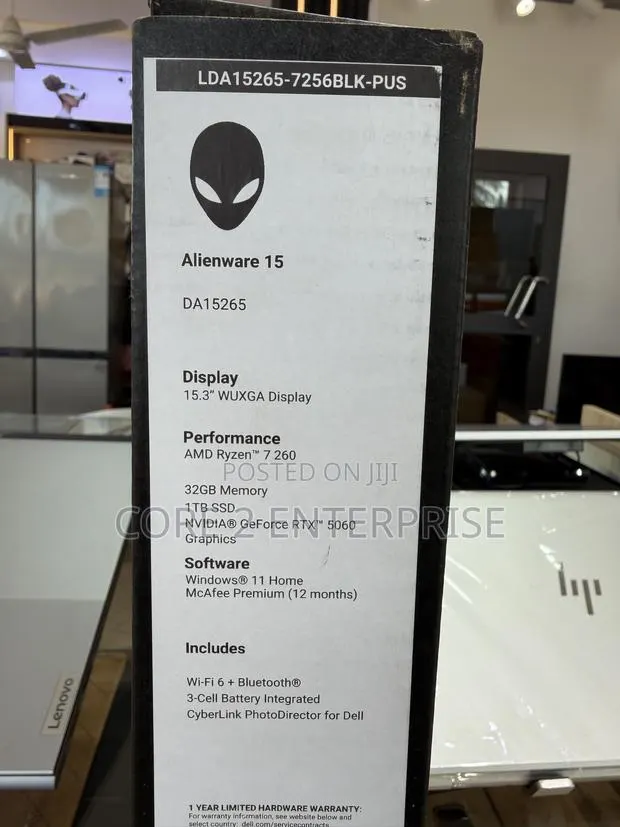 New Laptop Alienware 15 32GB AMD Ryzen 7 SSD 1T
