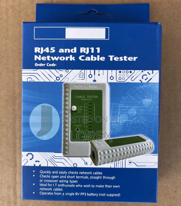 Network Cable Tester Rj11 and Rj45 · Photo 1