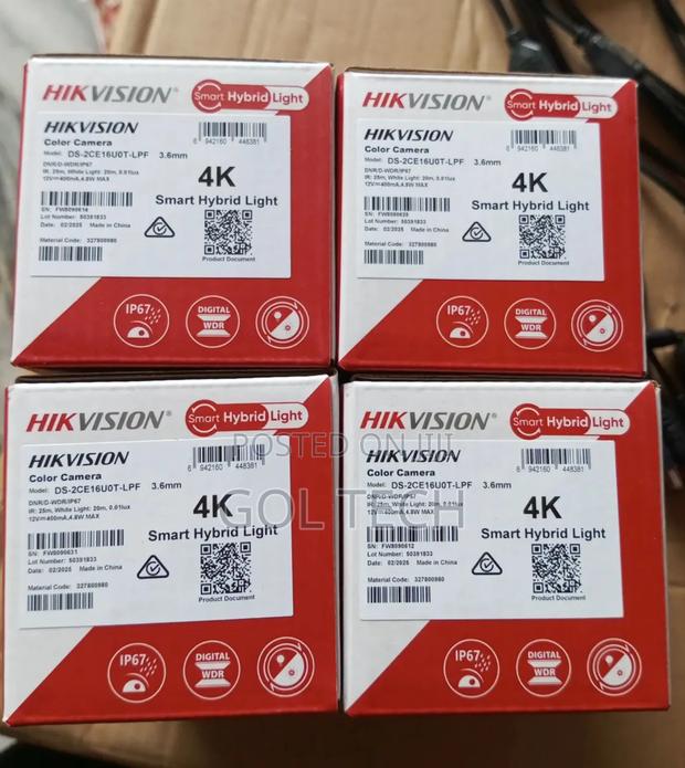 Hikvision Analog Audio Camera 8mp Ds-2ce16u0t-LPF Camera · Photo 1