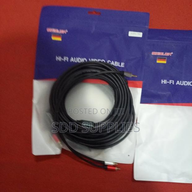 10 Meters Aux 3.5 To 2 Rca Cable · Photo 1
