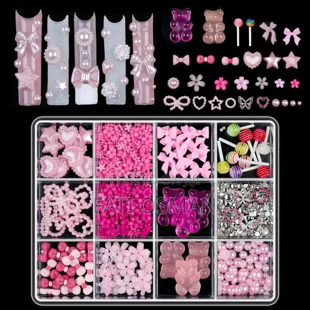 12 Grid Nail Charms · Photo 1