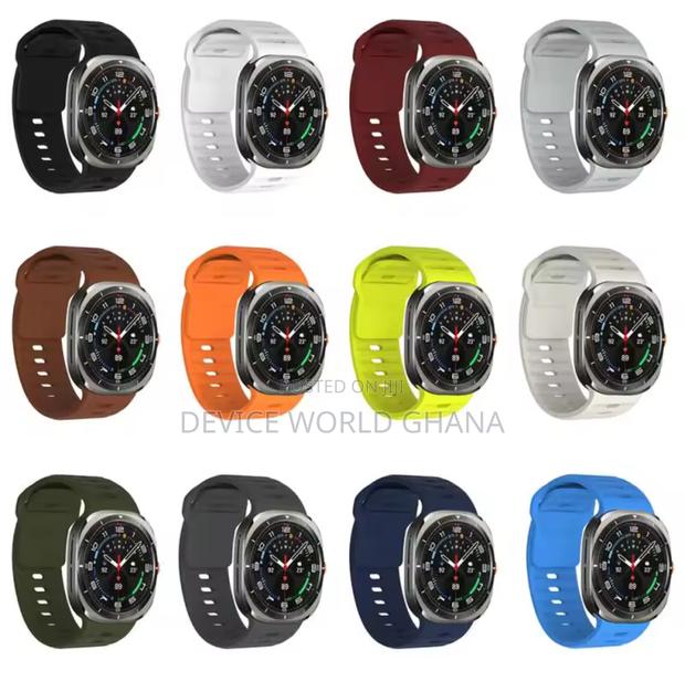 Diamond Silicone Strap for Samsung Watch 7 Ultra 47mm · Photo 1