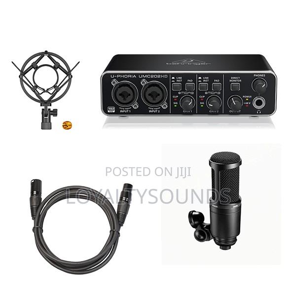 At2020 With Behringer Umc202hd Mic and XLR Cable · Photo 1
